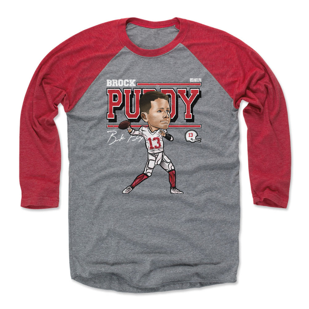 Brock Purdy Men&#39;s Baseball T-Shirt | 500 LEVEL