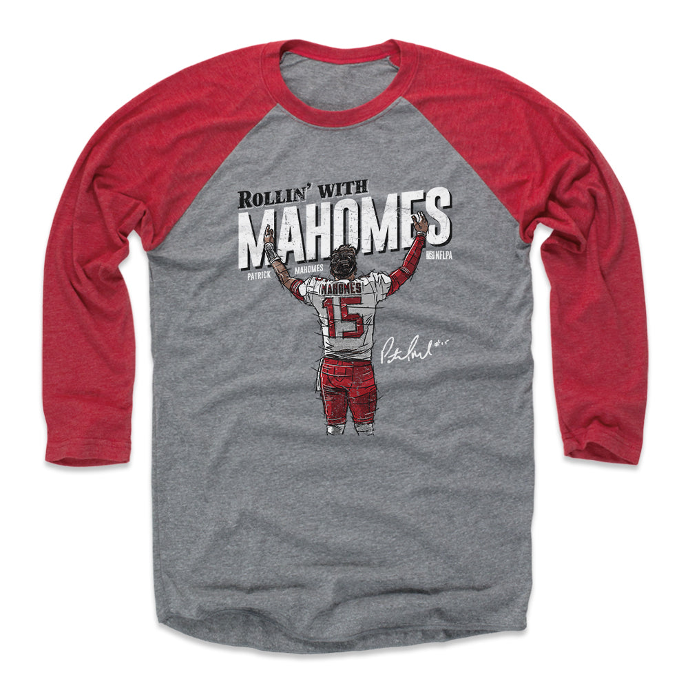 Patrick Mahomes Baseball Tee Shirt, Kansas City Football Men's Baseball T- Shirt