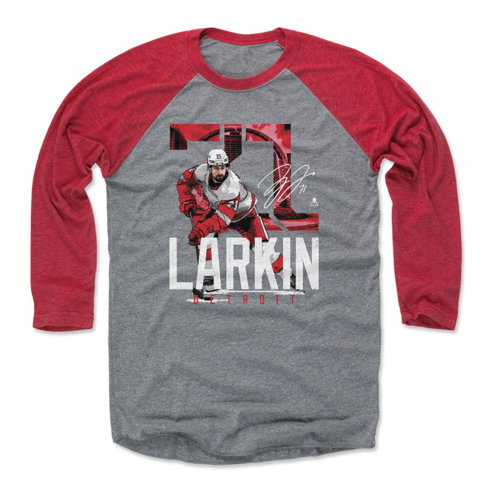 Dylan Larkin Men&#39;s Baseball T-Shirt | 500 LEVEL