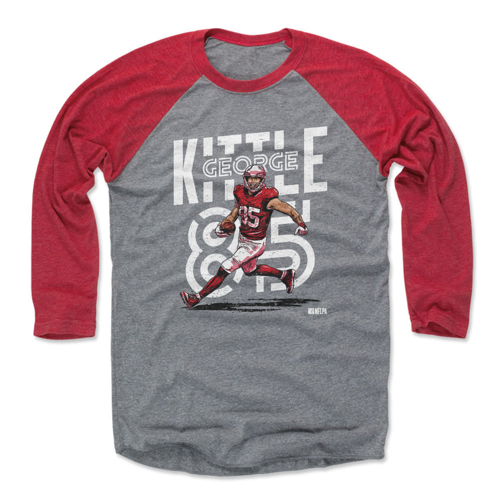 George Kittle Men&#39;s Baseball T-Shirt | 500 LEVEL