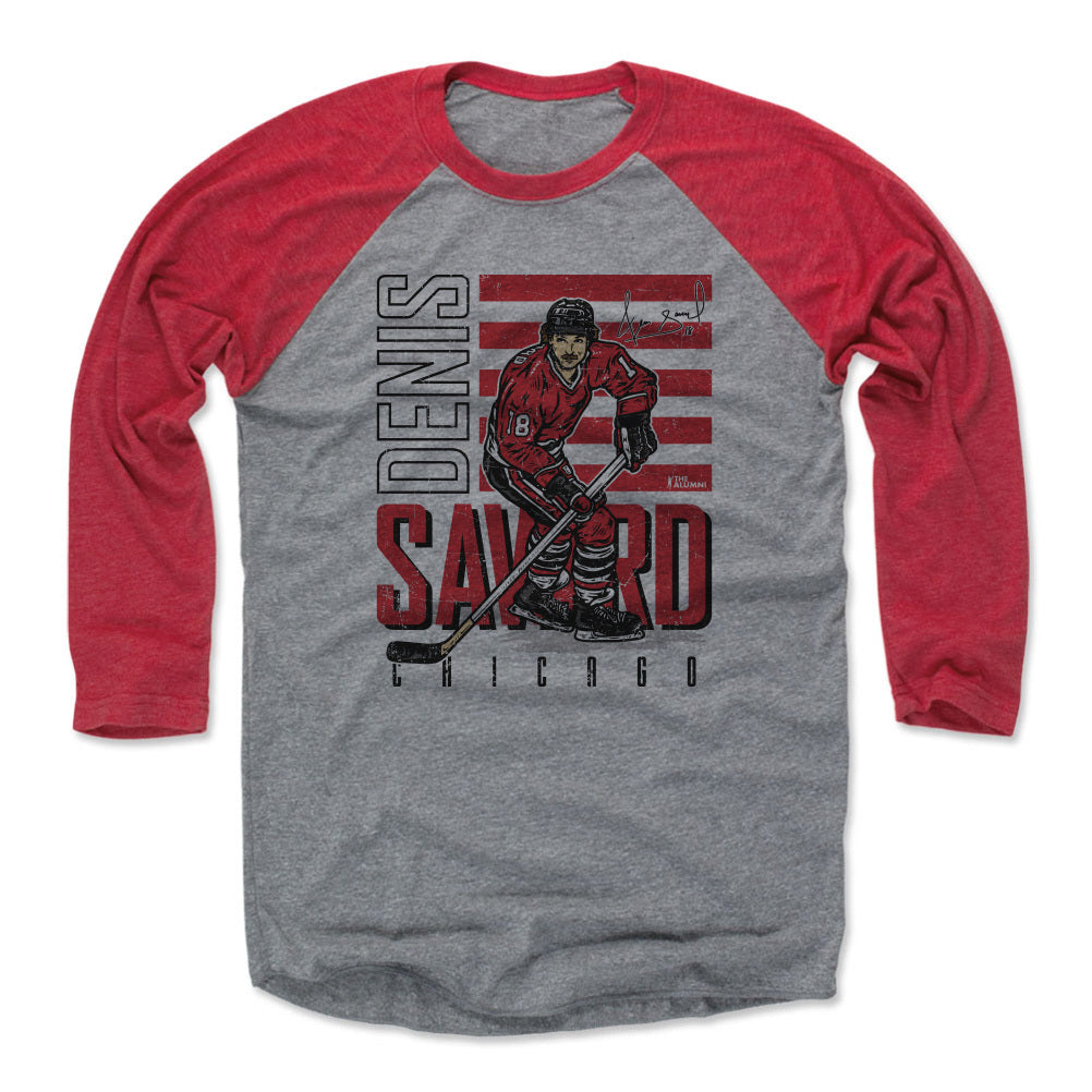 Denis Savard Men&#39;s Baseball T-Shirt | 500 LEVEL