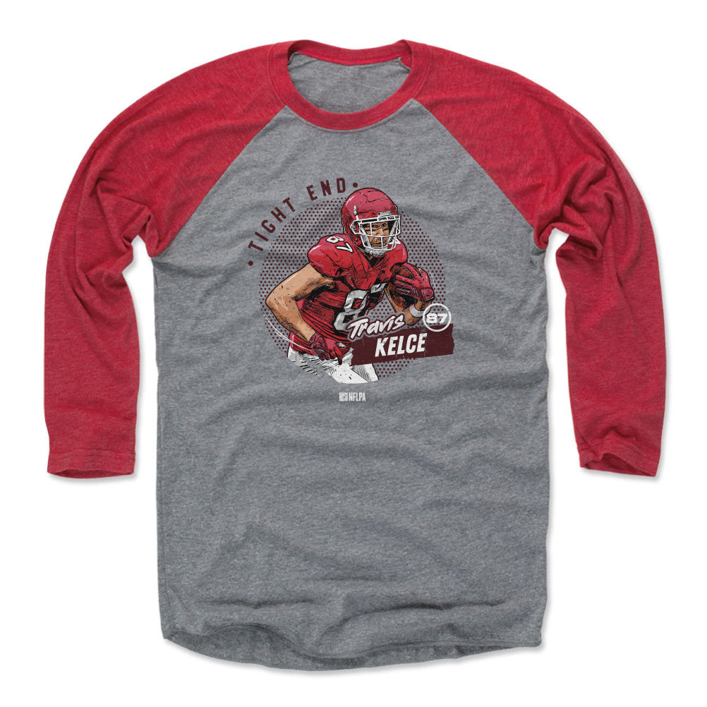 Travis Kelce Men&#39;s Baseball T-Shirt | 500 LEVEL