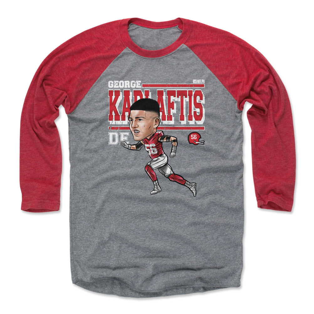 George Karlaftis Men&#39;s Baseball T-Shirt | 500 LEVEL