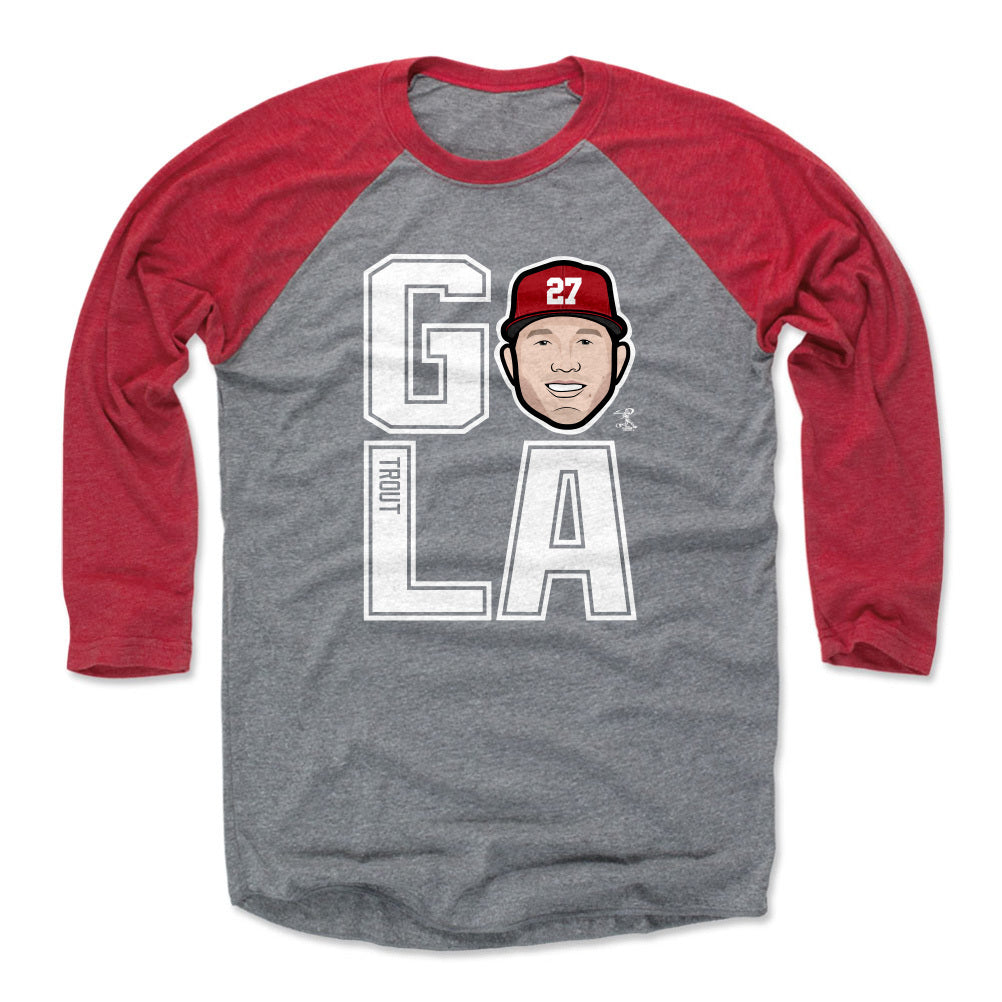  500 LEVEL Mike Trout Shirt (Cotton, Small, Heather