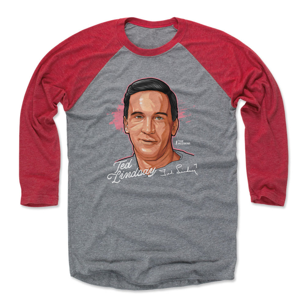 Ted Lindsay Men&#39;s Baseball T-Shirt | 500 LEVEL