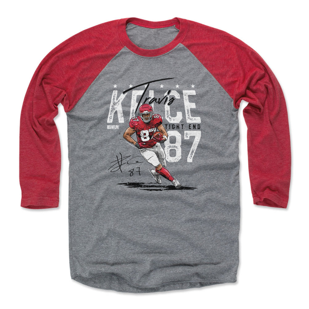 Travis Kelce Baseball Tee Shirt, Kansas City Football Men's Baseball T- Shirt