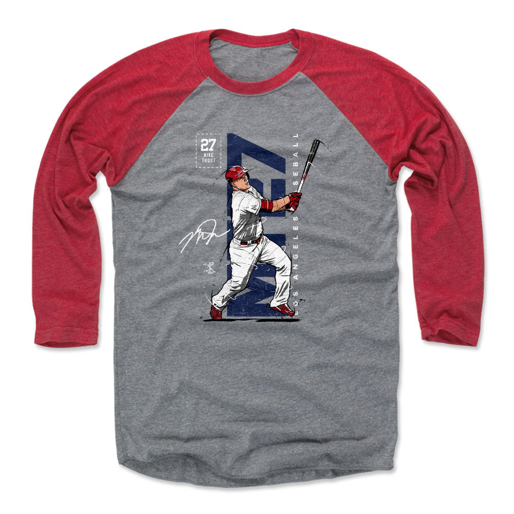  500 LEVEL Mike Trout Shirt (Cotton, Small, Heather