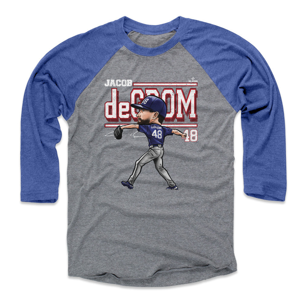  500 LEVEL Jacob deGrom Shirt - Jacob deGrom Texas Cartoon :  Sports & Outdoors