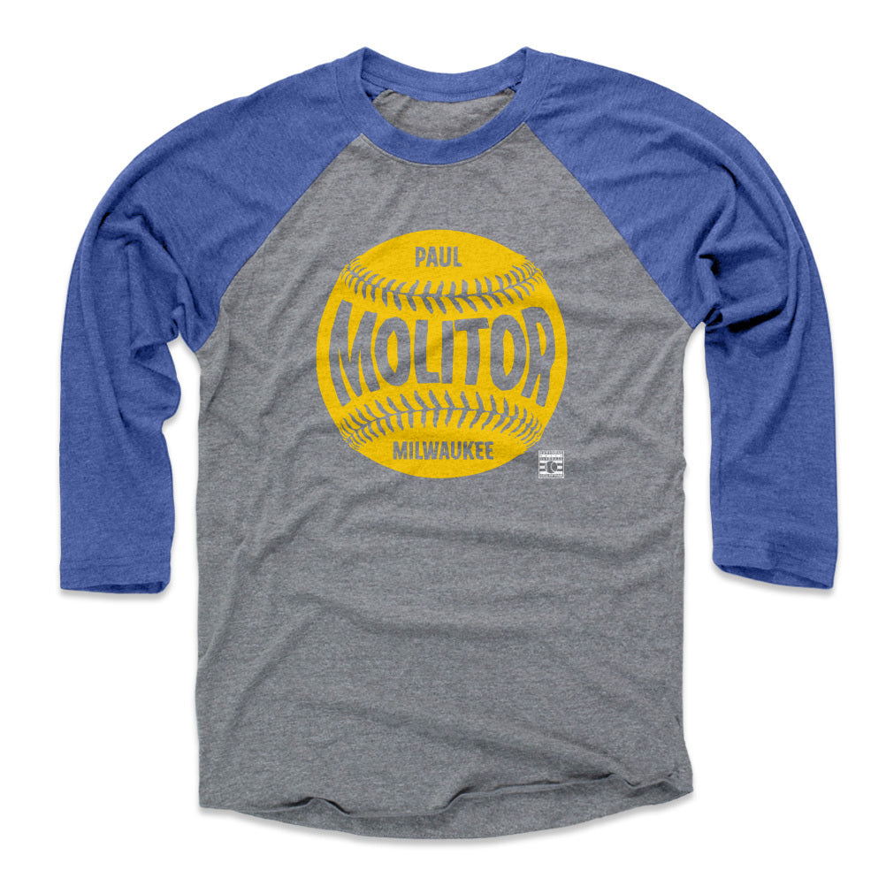Paul Molitor Shirt, Milwaukee Baseball Hall of Fame Men's Cotton T-Shirt