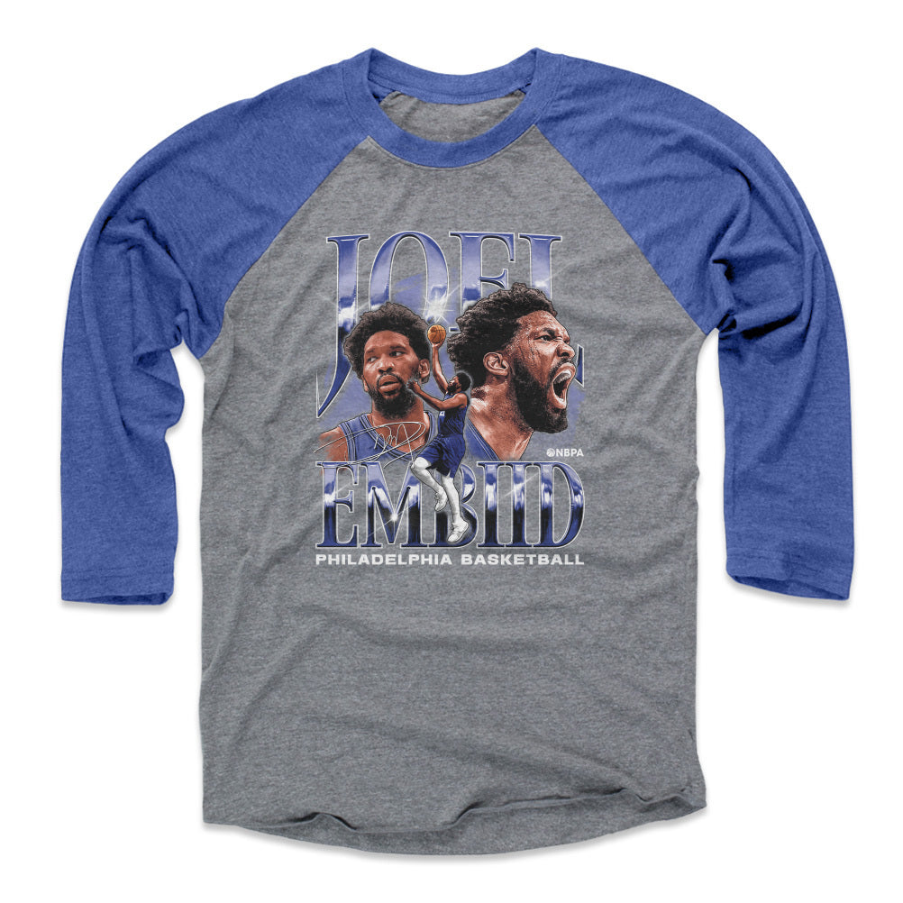 Joel Embiid Baseball Tee Shirt Philadelphia Basketball Men s