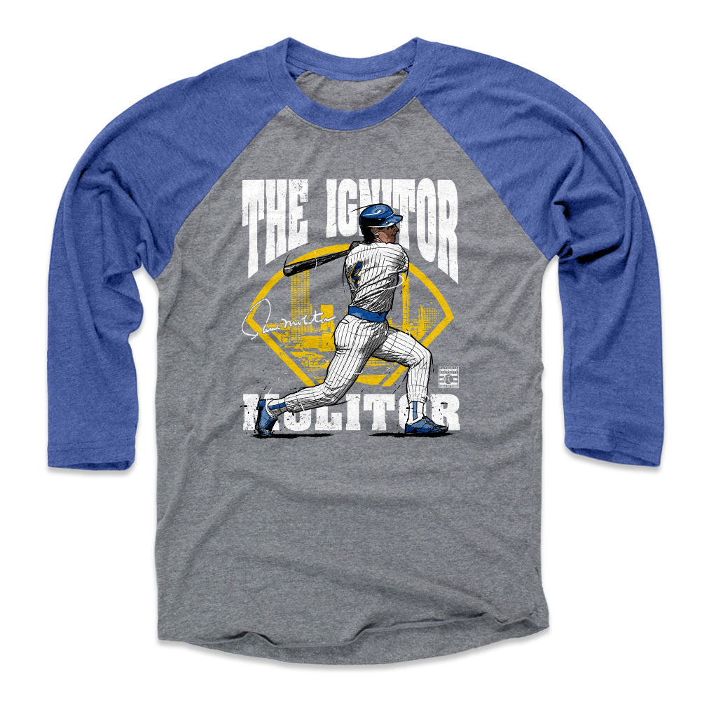 500LVL Walker Buehler Men's Baseball T-Shirt - Los Angeles D Baseball Walker Buehler Field Wht