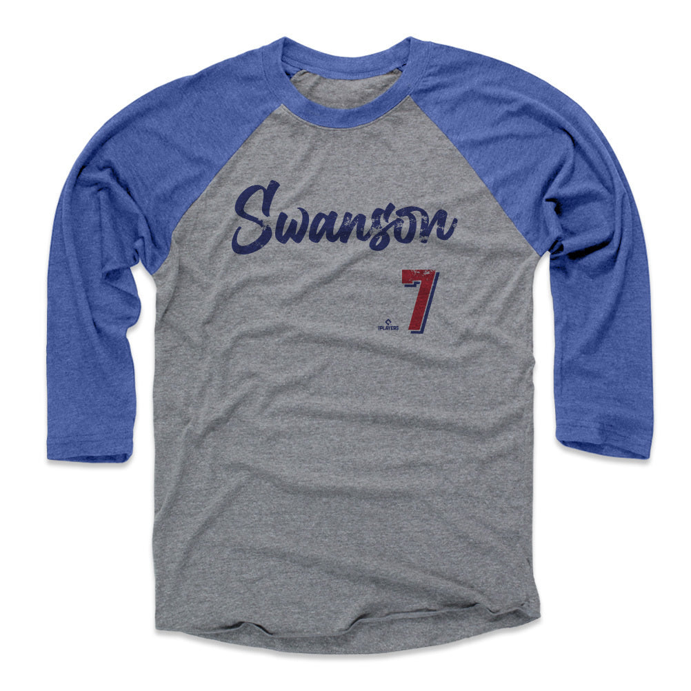 Dansby Swanson Shirt, Chicago Baseball Men's Cotton T-Shirt