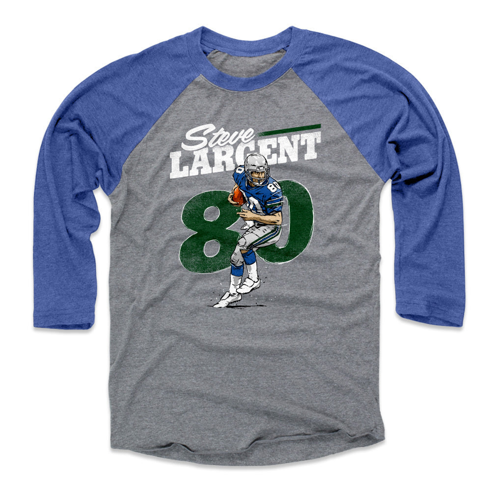 : Steve Largent Tee Shirt (Baseball Tee, X-Small, Navy/Heather  Gray) - Steve Largent Game B : Sports & Outdoors