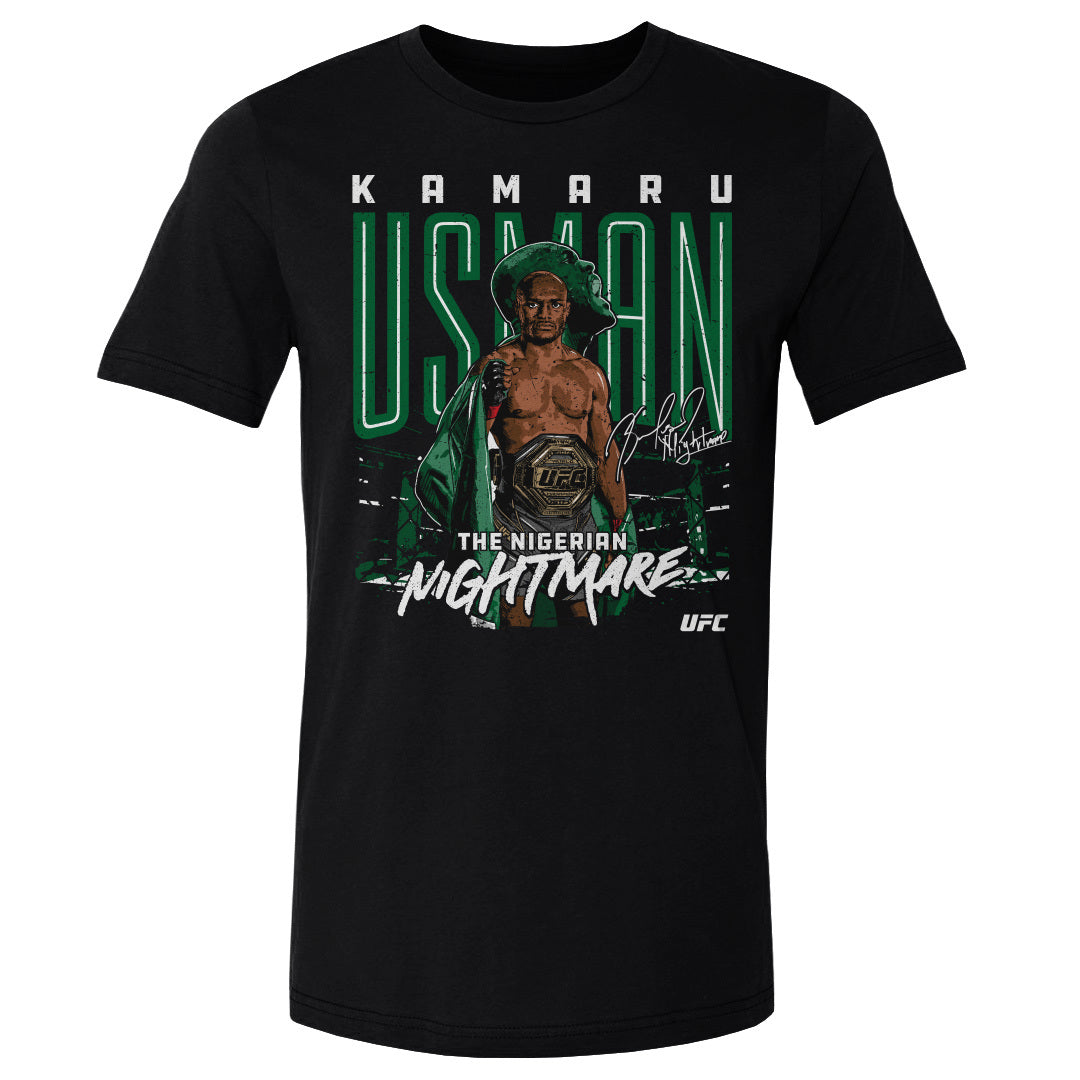 Kamaru Usman Men&#39;s Cotton T-Shirt | 500 LEVEL