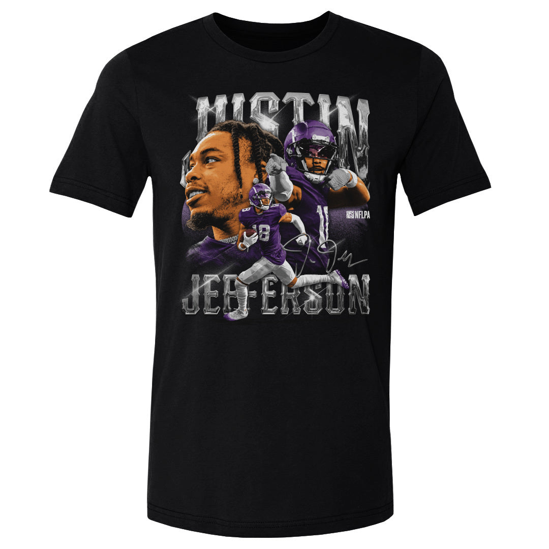 Justin Jefferson Men&#39;s Cotton T-Shirt | 500 LEVEL