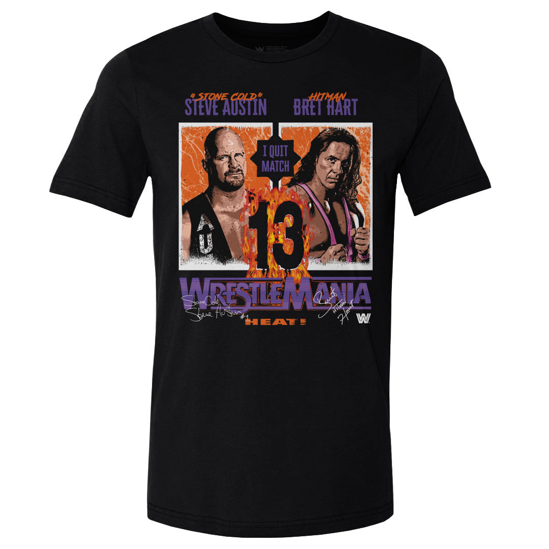 Bret Hart Shirt, Legends WWE Men's Cotton T-Shirt