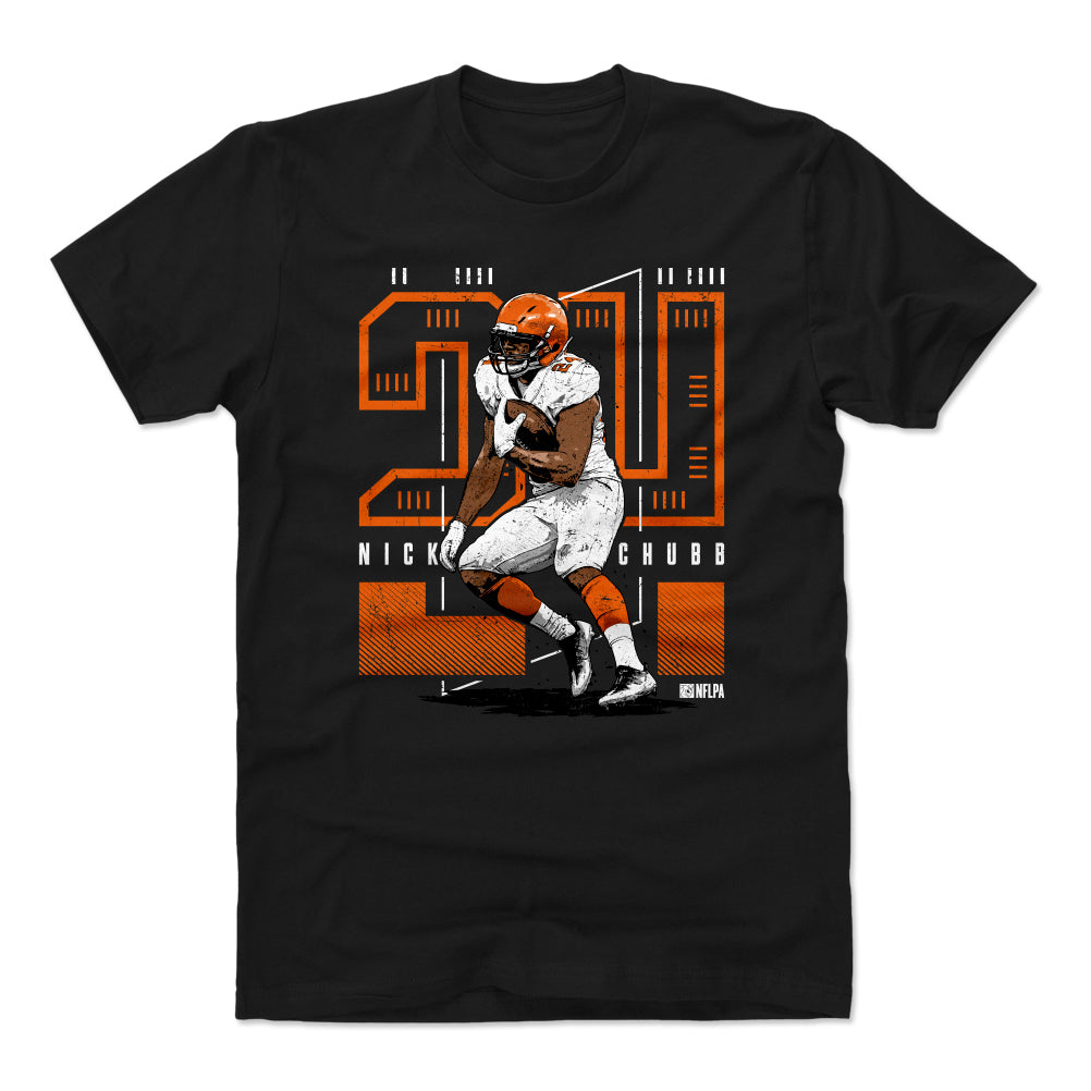 Nick Chubb Shirt, Cleveland Football Men's Cotton T-Shirt