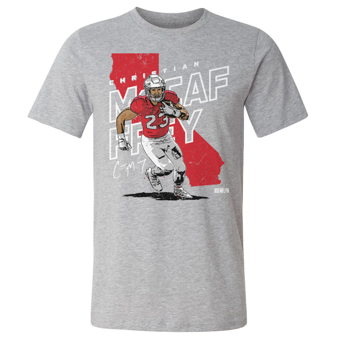 Christian McCaffrey Shirt  San Francisco Football Men's Cotton T