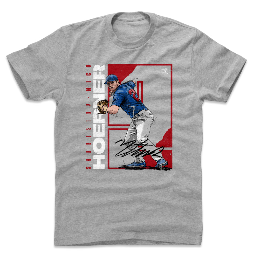 500LVL Walker Buehler Men's Cotton T-Shirt - Los Angeles D Baseball Walker Buehler Script