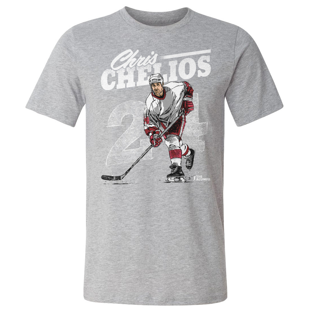 Chris Chelios Men&#39;s Cotton T-Shirt | 500 LEVEL