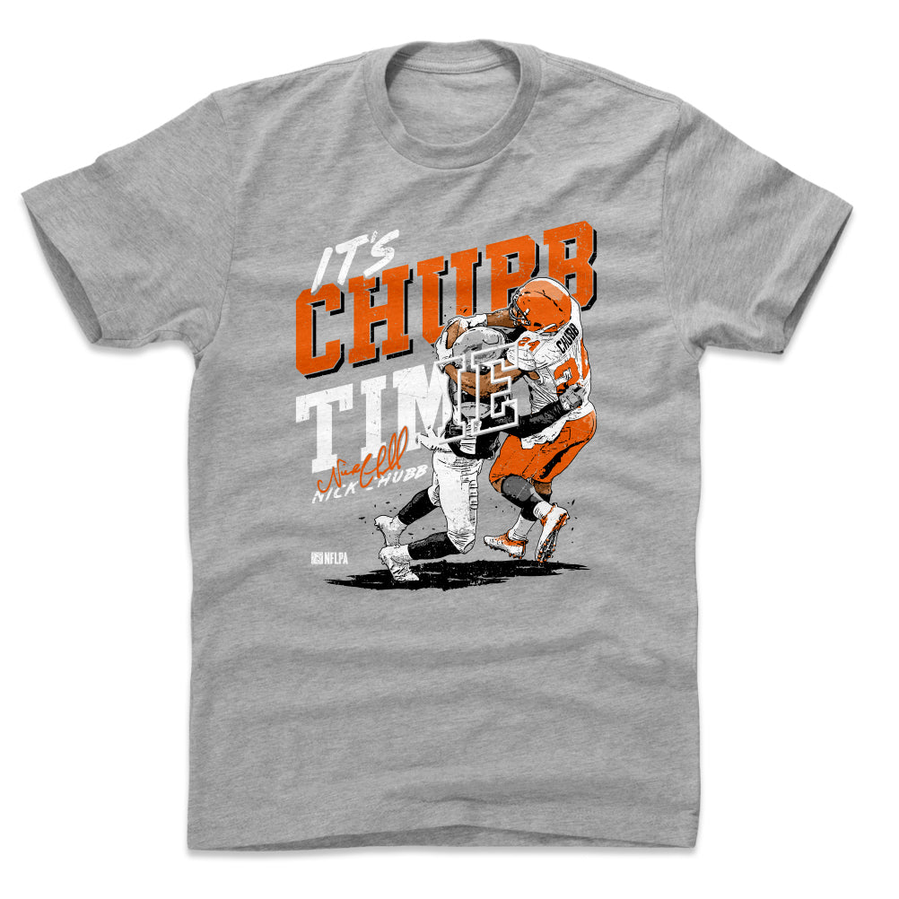 Nick Chubb Shirt, Cleveland Football Men's Cotton T-Shirt