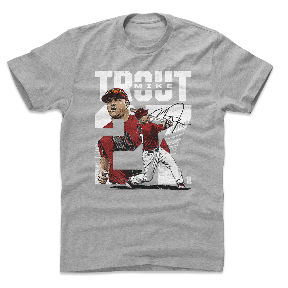 Mike Trout Shirt, Los Angeles Baseball Men's Cotton T-Shirt