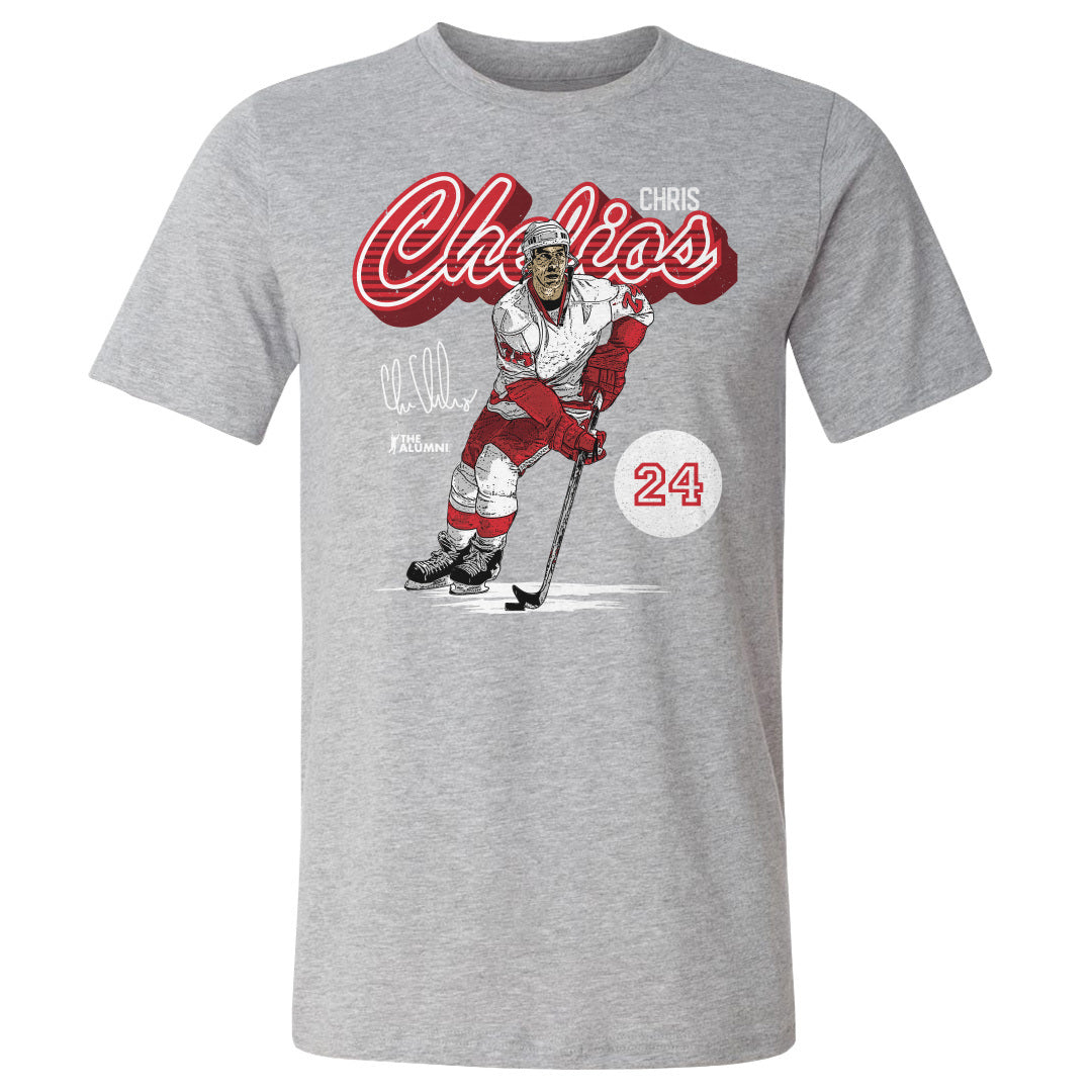 Chris Chelios Men&#39;s Cotton T-Shirt | 500 LEVEL