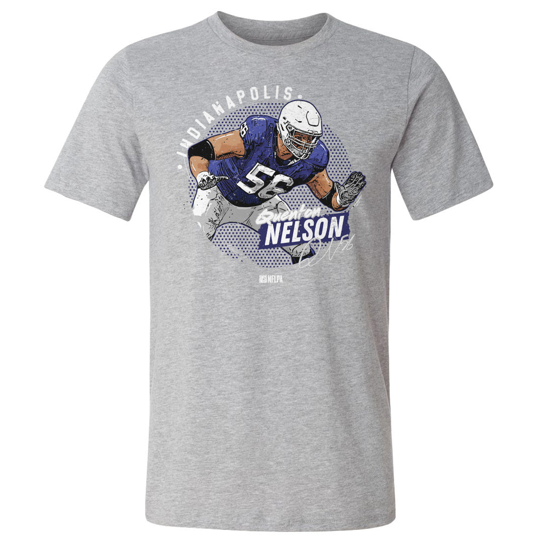 Quenton Nelson Shirt, Indianapolis Football Men's Cotton T-Shirt