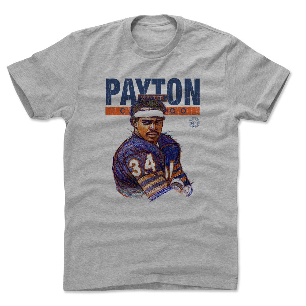 Walter Payton Baseball Tee Shirt, Chicago Throwbacks Men's Baseball T-Shirt