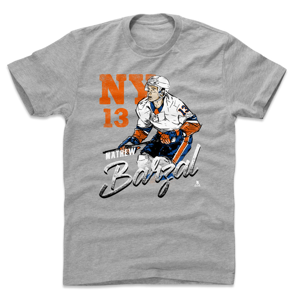 Mathew Barzal Shirt, New York Hockey Men's Cotton T-Shirt