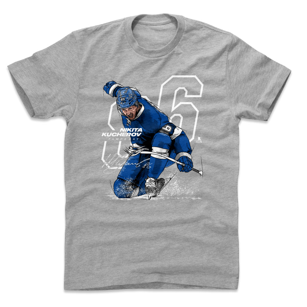 Men's 500 Level Nikita Kucherov Tampa Bay Blue T-Shirt