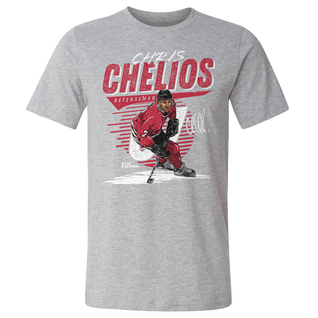 Chris Chelios Men&#39;s Cotton T-Shirt | 500 LEVEL