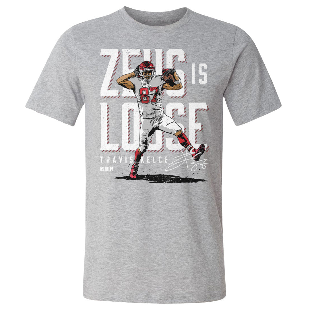 Travis Kelce Men&#39;s Cotton T-Shirt | 500 LEVEL