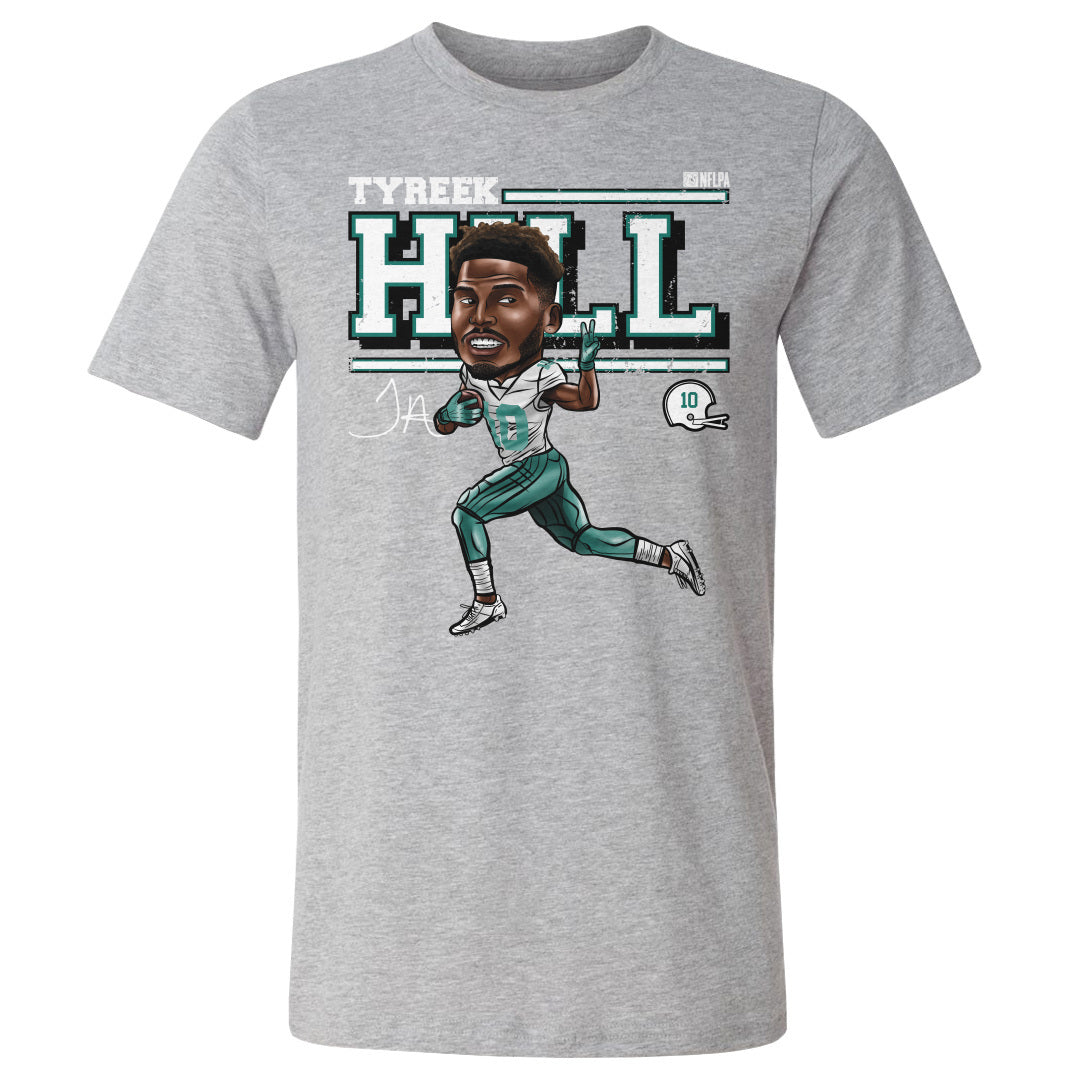 Tyreek Hill Miami Cartoon WHT