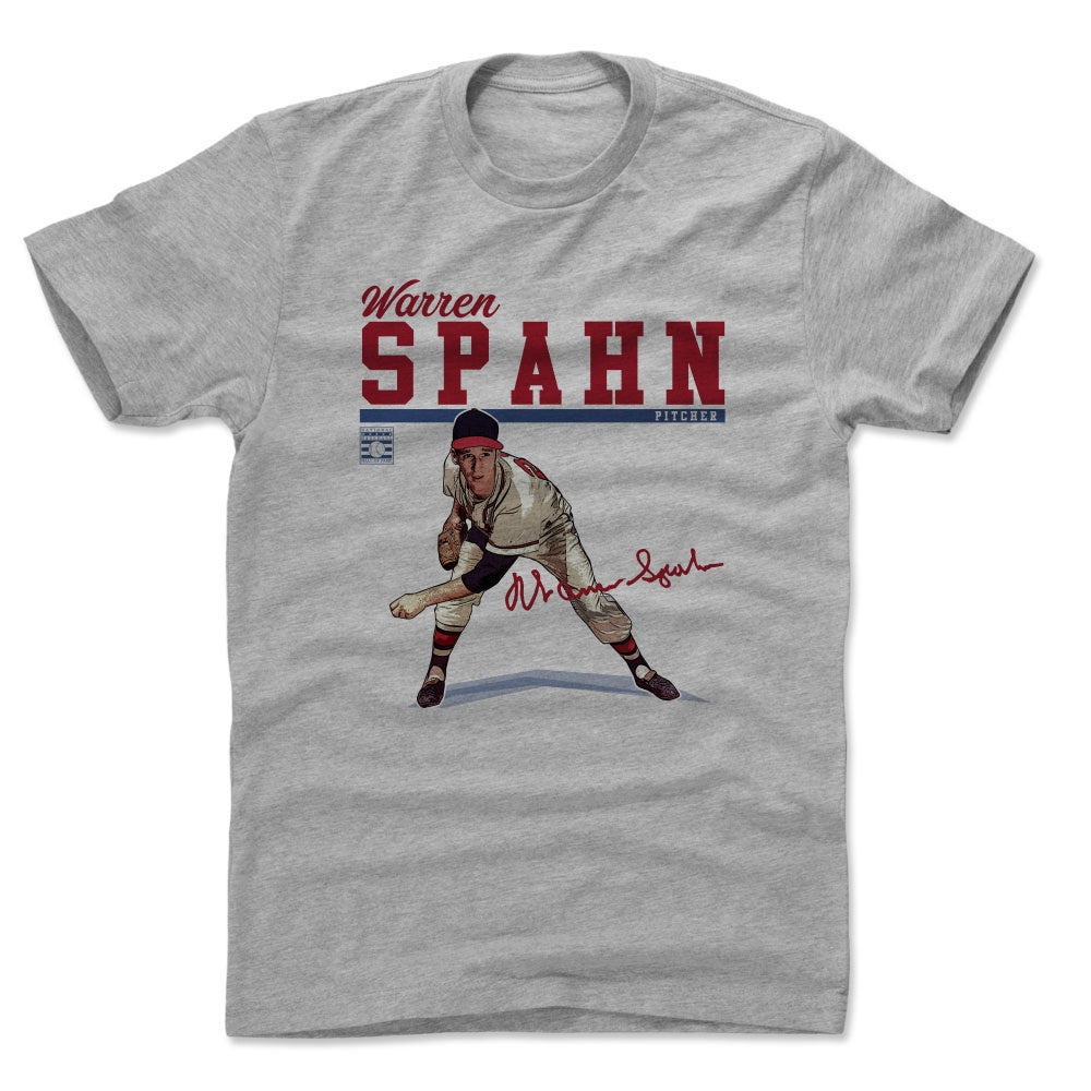 Warren Spahn Baseball Tee Shirt, Milwaukee Baseball Hall of Fame Men's Baseball  T-Shirt