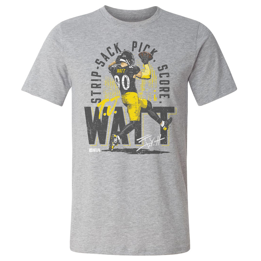 T.J. Watt Shirt, Pittsburgh Football Men's Cotton T-Shirt