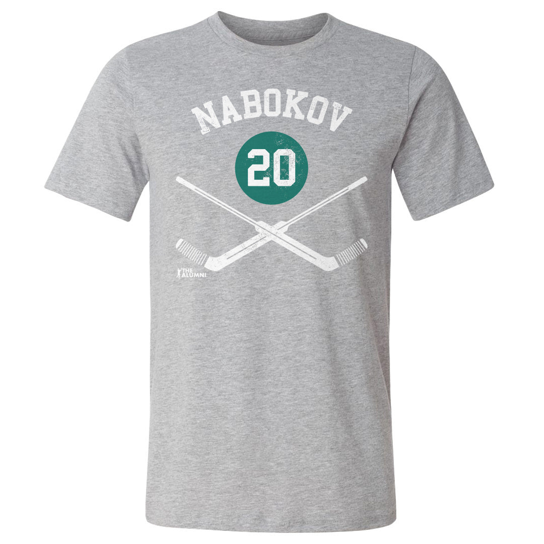 Evgeni Nabokov One Color Backer T-Shirt - Teal - Tshirtsedge