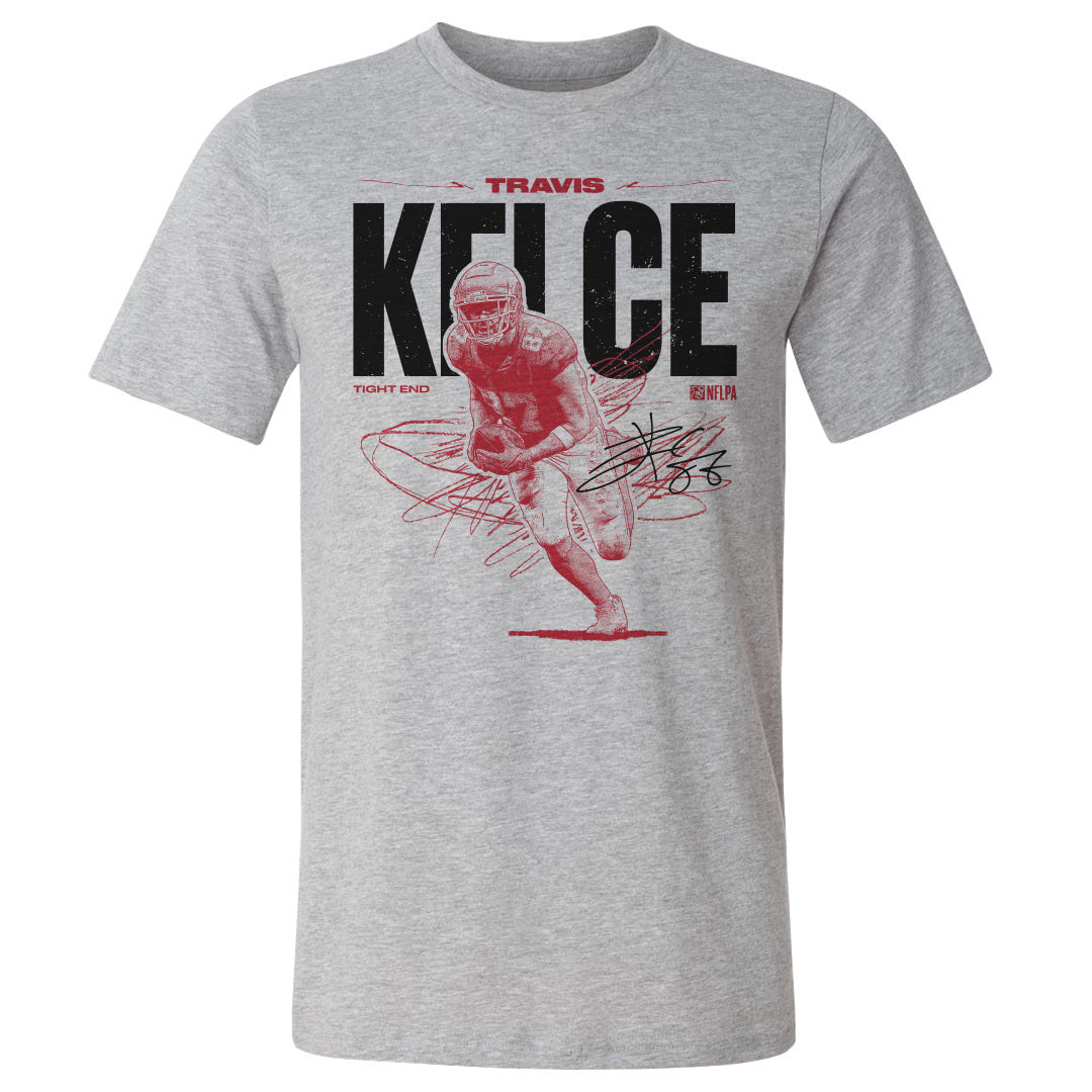 Travis Kelce Men&#39;s Cotton T-Shirt | 500 LEVEL