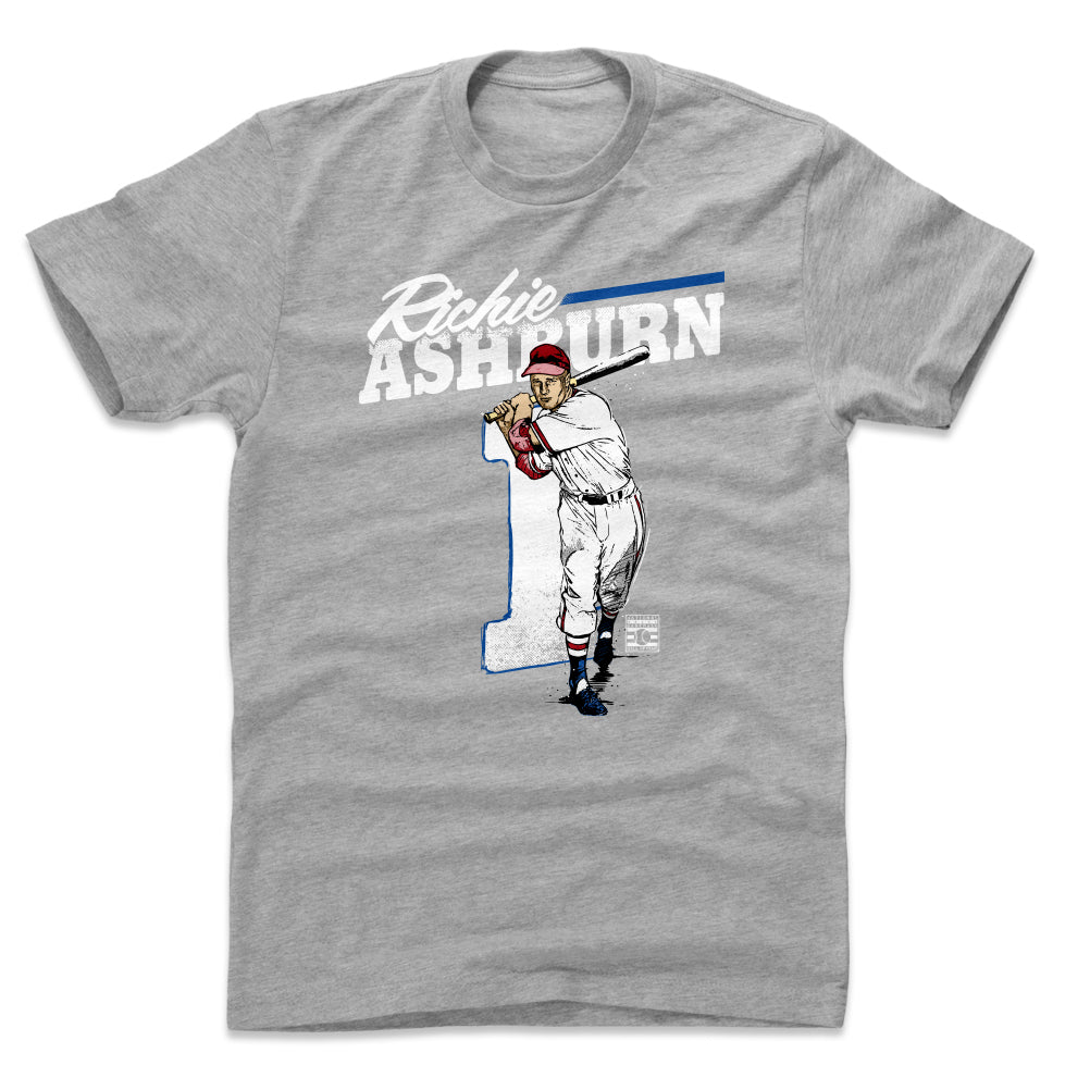 Philadelphia Phillies Trea Turner Men's Premium T-Shirt - Tri Gray - Philadelphia | 500 Level Major League Baseball Players Association (MLBPA)