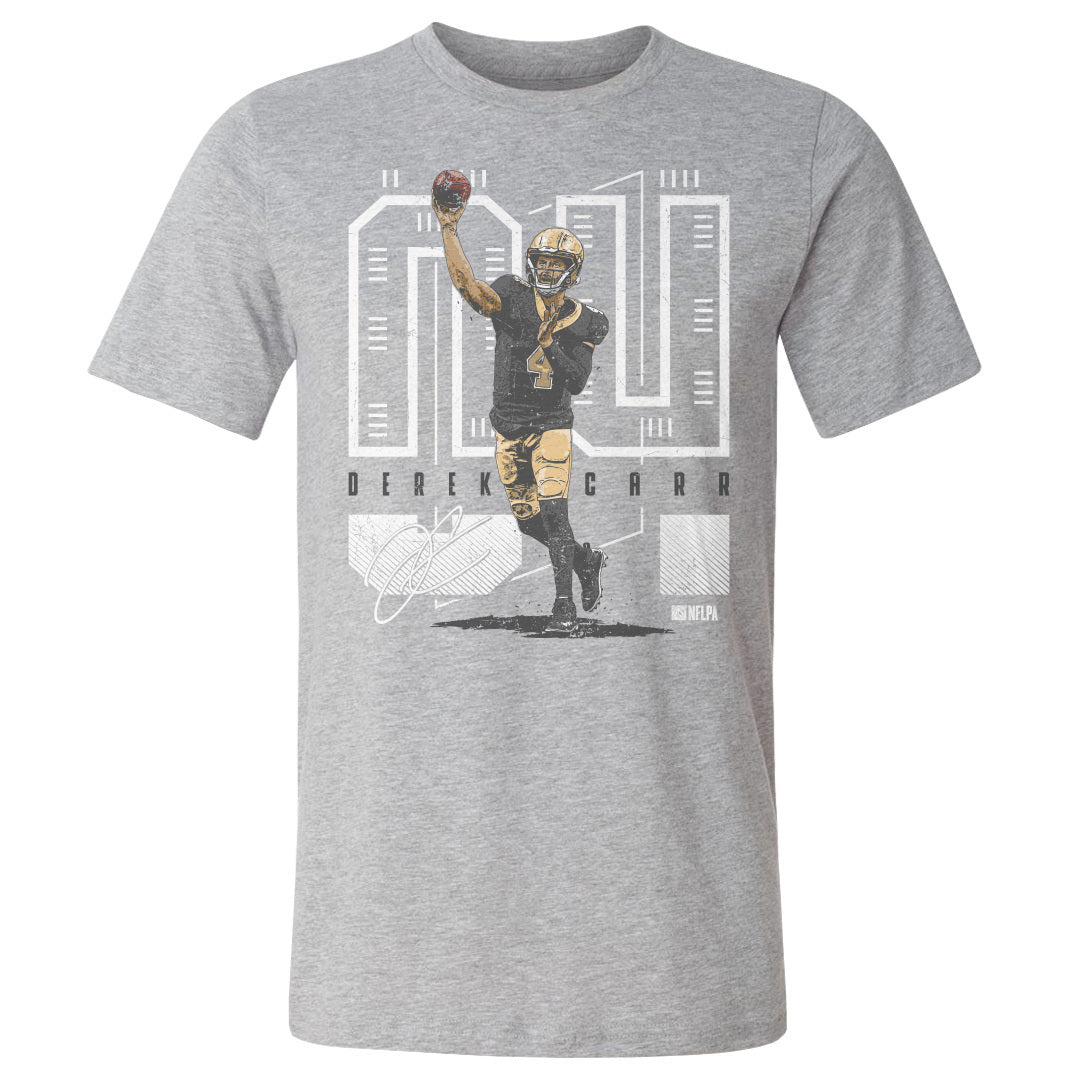 Derek Carr Shirt, New Orleans Football Men's Cotton T-Shirt