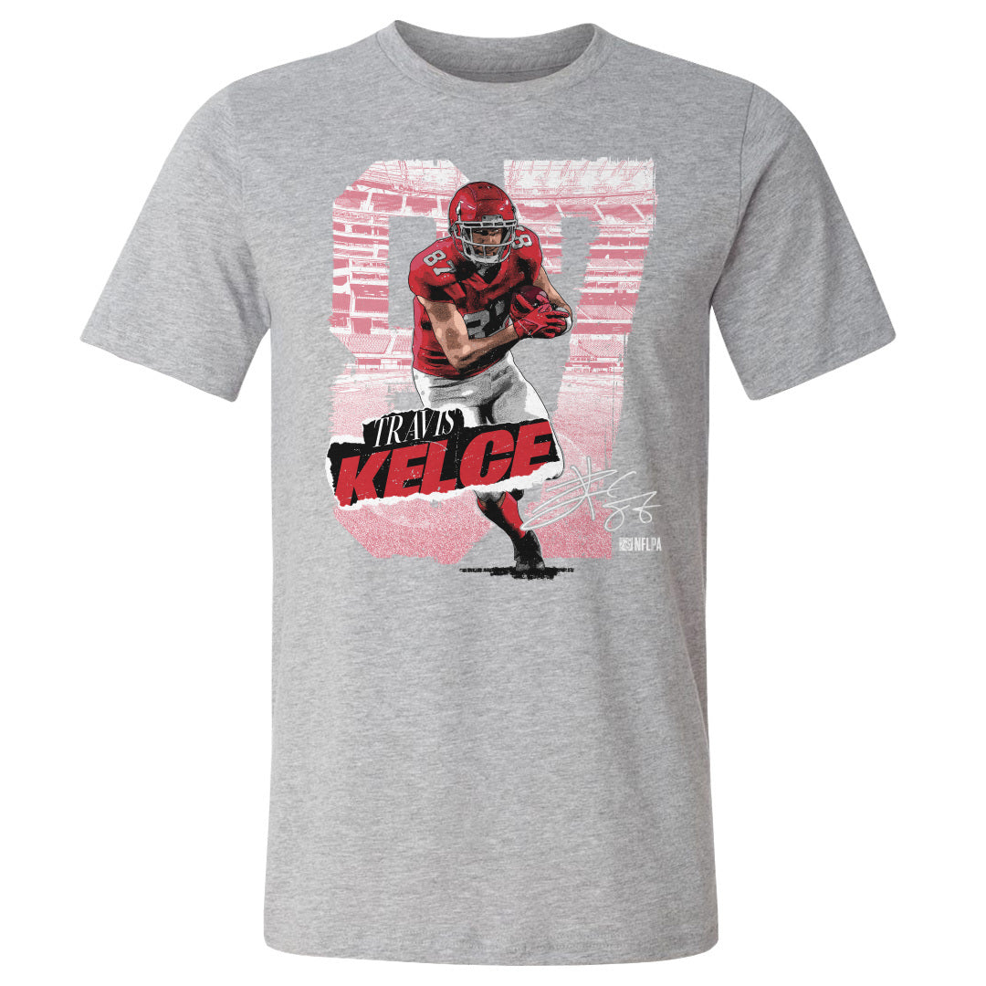 Travis Kelce Men&#39;s Cotton T-Shirt | 500 LEVEL