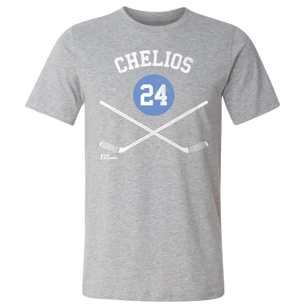 Chris Chelios Men&#39;s Cotton T-Shirt | 500 LEVEL