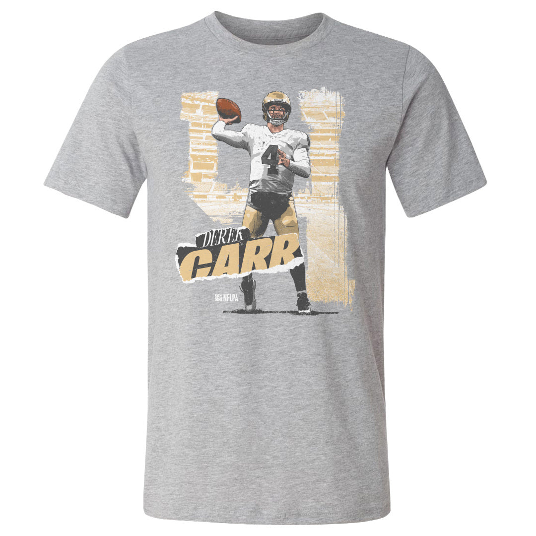 Derek Carr Shirt, New Orleans Football Men's Cotton T-Shirt