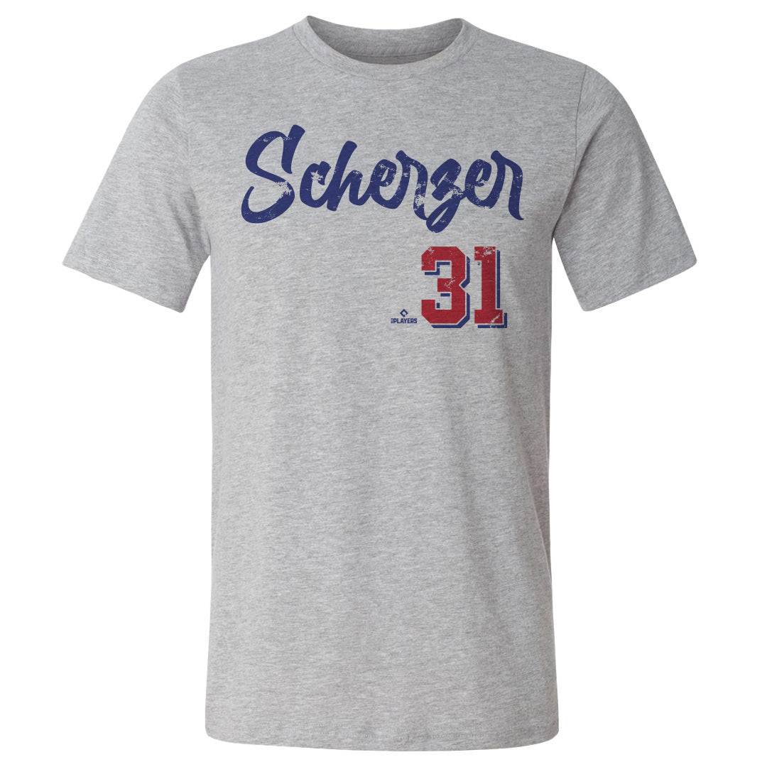 Max Scherzer Kids T-Shirt - Tri Ash - Texas | 500 Level Major League Baseball Players Association (MLBPA)