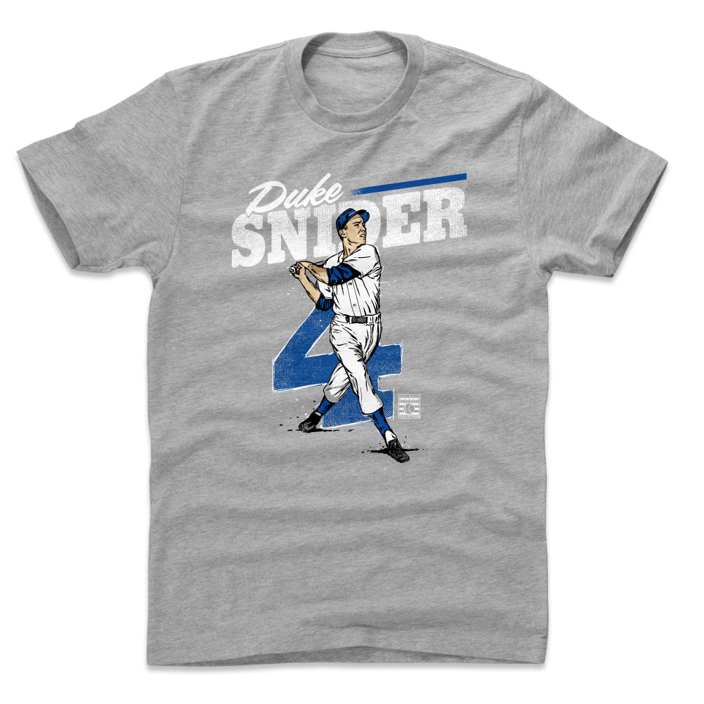 Duke Snider Men's Cotton T-Shirt - Royal Blue - Brooklyn | 500 Level