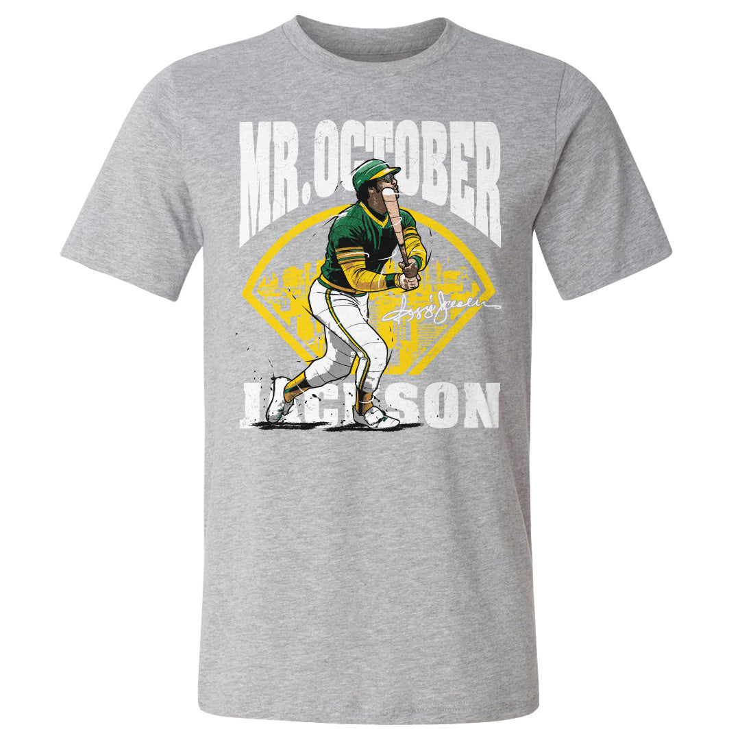  Reggie Jackson Men's T-Shirt - Reggie Jackson New York  Silhouette : Sports & Outdoors