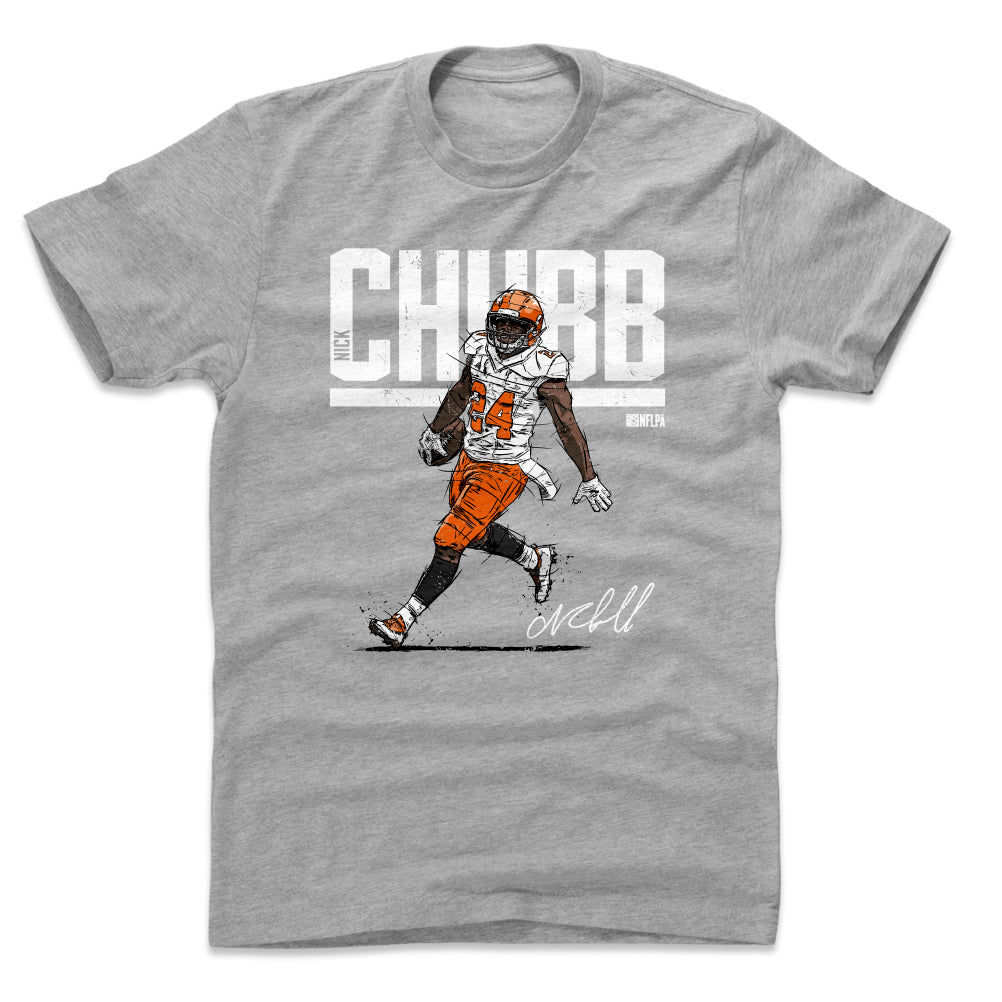 Nick Chubb Shirt, Cleveland Football Men's Cotton T-Shirt