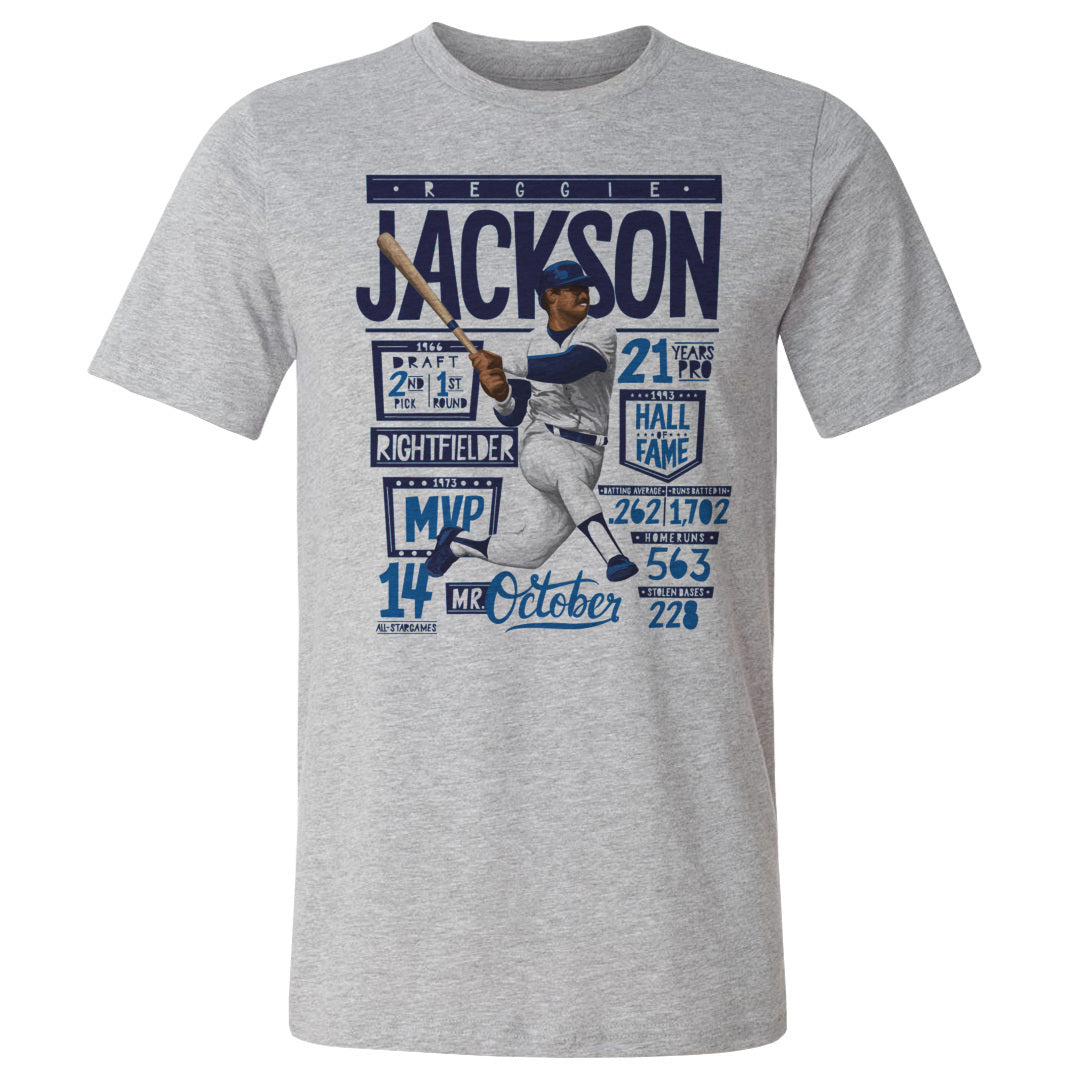 Reggie Jackson Men&#39;s Cotton T-Shirt | 500 LEVEL