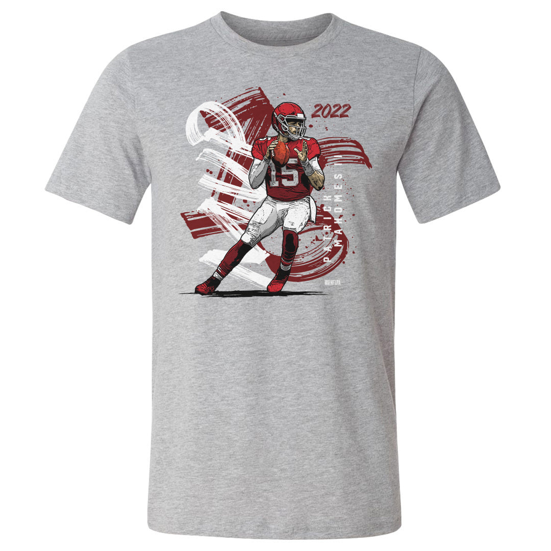 Level 500 Texas Tech Patrick Mahomes Kansas City Jump Throw Youth T-Shirt in Grey, Size: S, Sold by Red Raider Outfitters