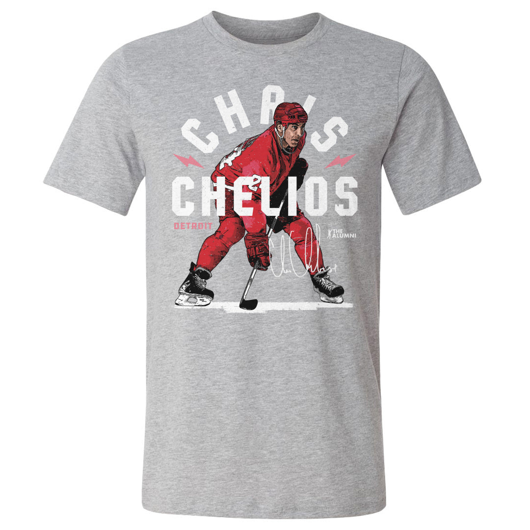 Chris Chelios Men&#39;s Cotton T-Shirt | 500 LEVEL